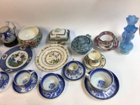 A large collection of various ceramic items includ