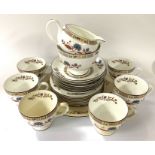 A Wedgewood Jamestown pattern tea-set R4613. (Post