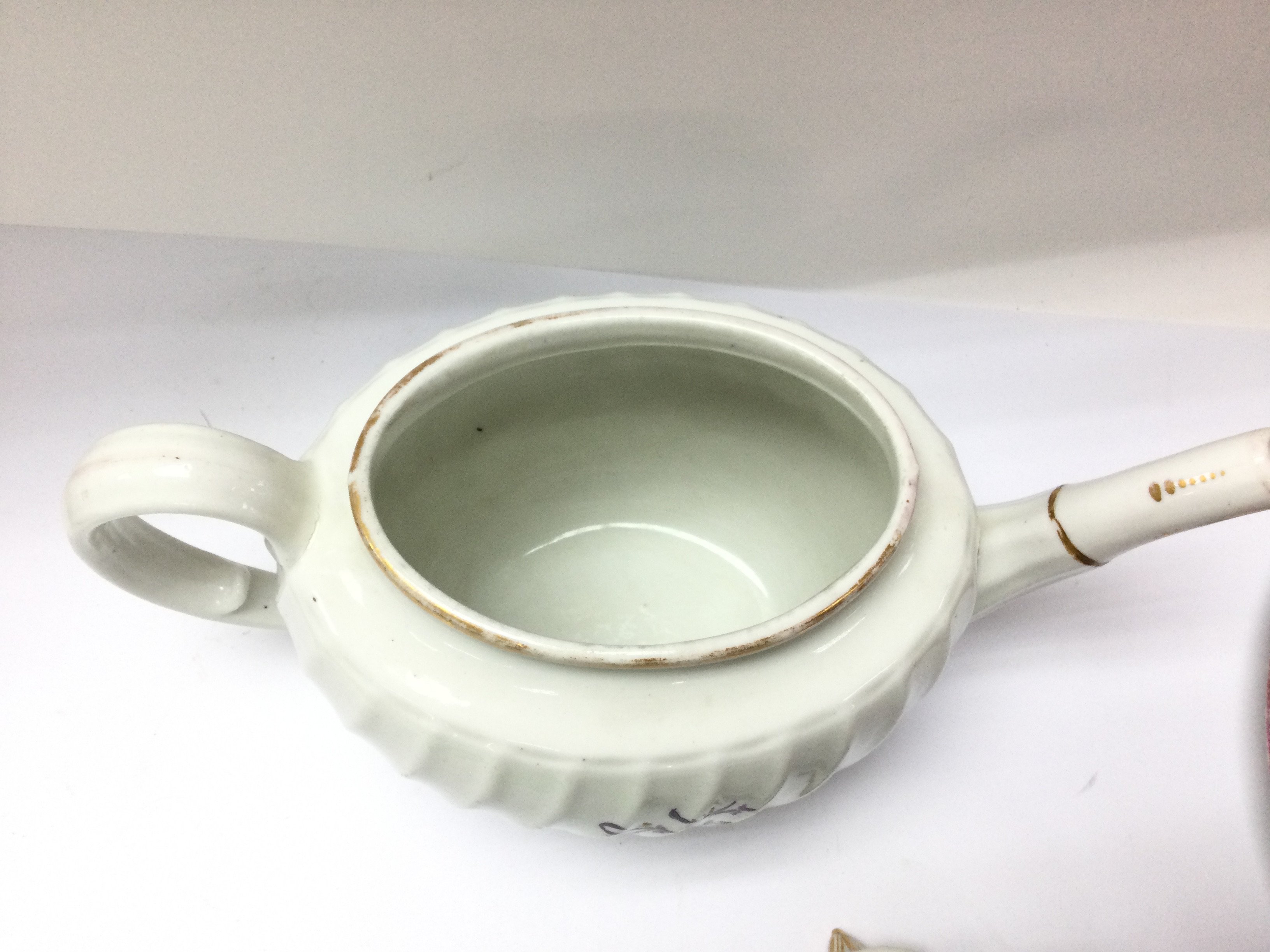 A Flight Barr & Barr tea pot (damaged and restored - Bild 5 aus 8