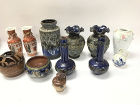 A collection of assorted ceramics items including