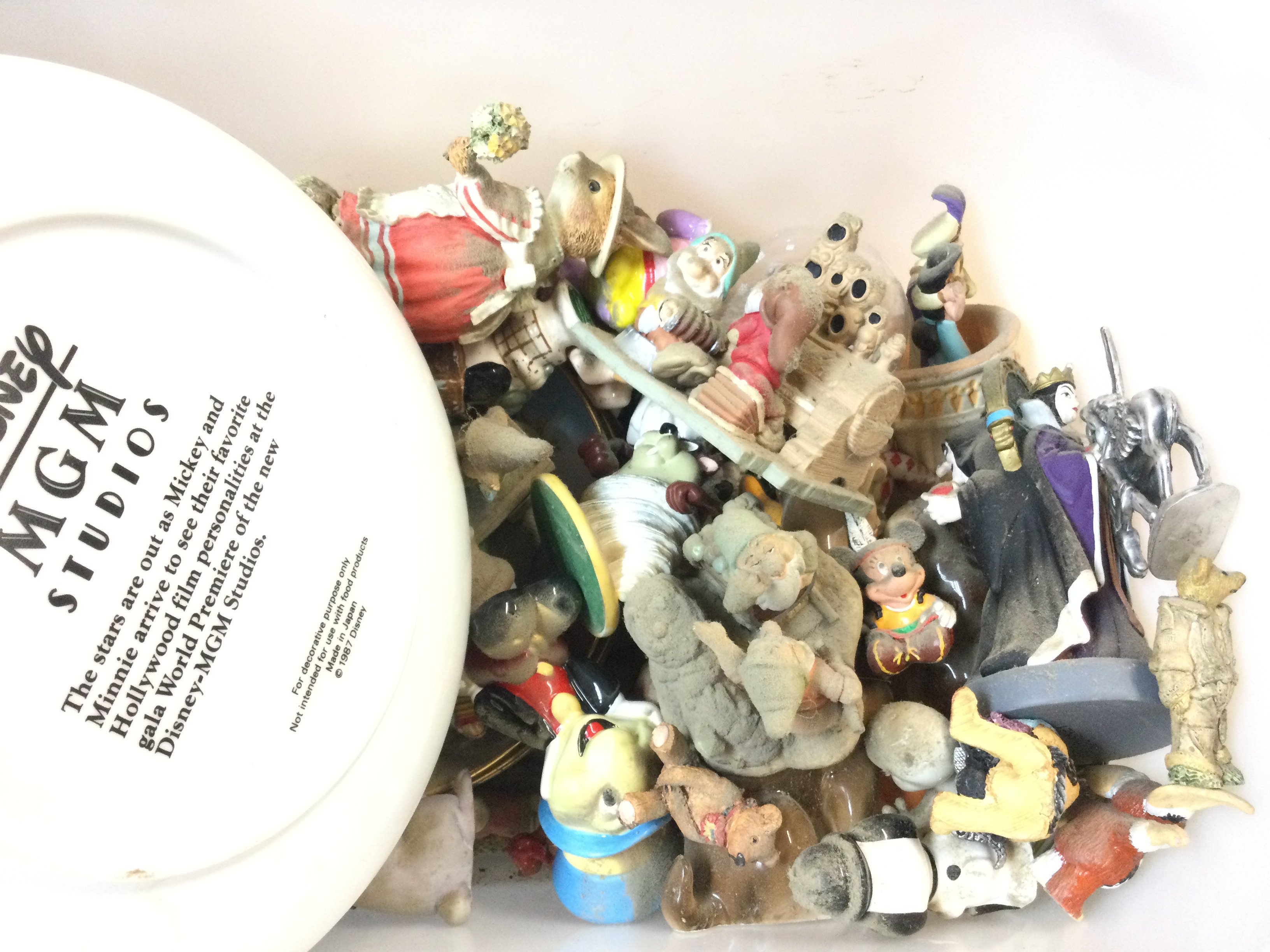 A Box Containing a Collection of Disney Ceramics. - Image 2 of 2