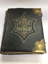 A large Victorian family bible. Shipping category