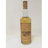 A late 1960s bottle of Glenmorangie 10 year old single Highland Malt Whisky. 75cl bottle.