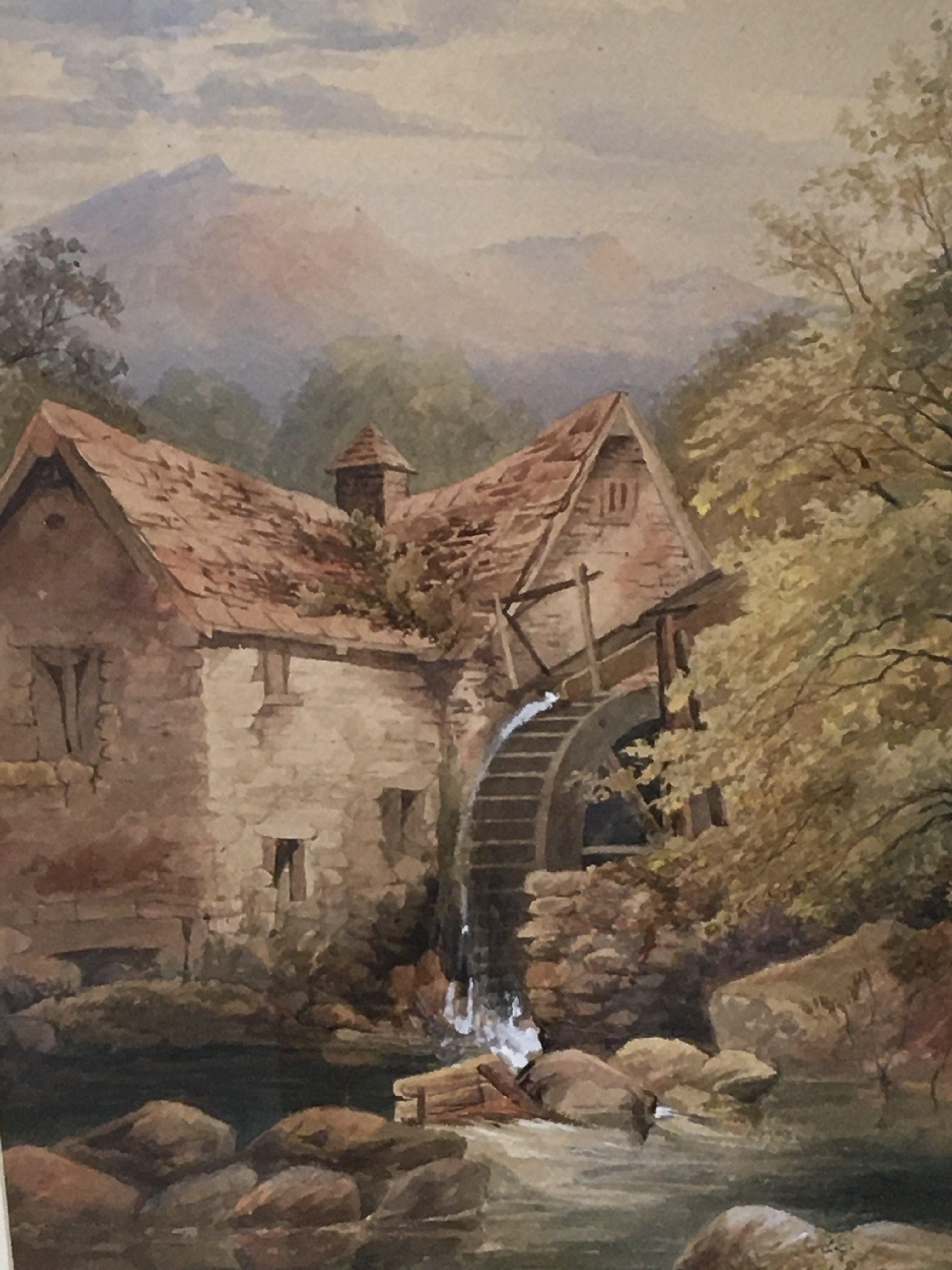 A framed 19th century watercolour study of a river - Image 4 of 5