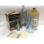 A box mainly old medical items comprising a Porton
