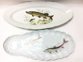 2 X 20Th Century Porcelain Serving Plates. Largest