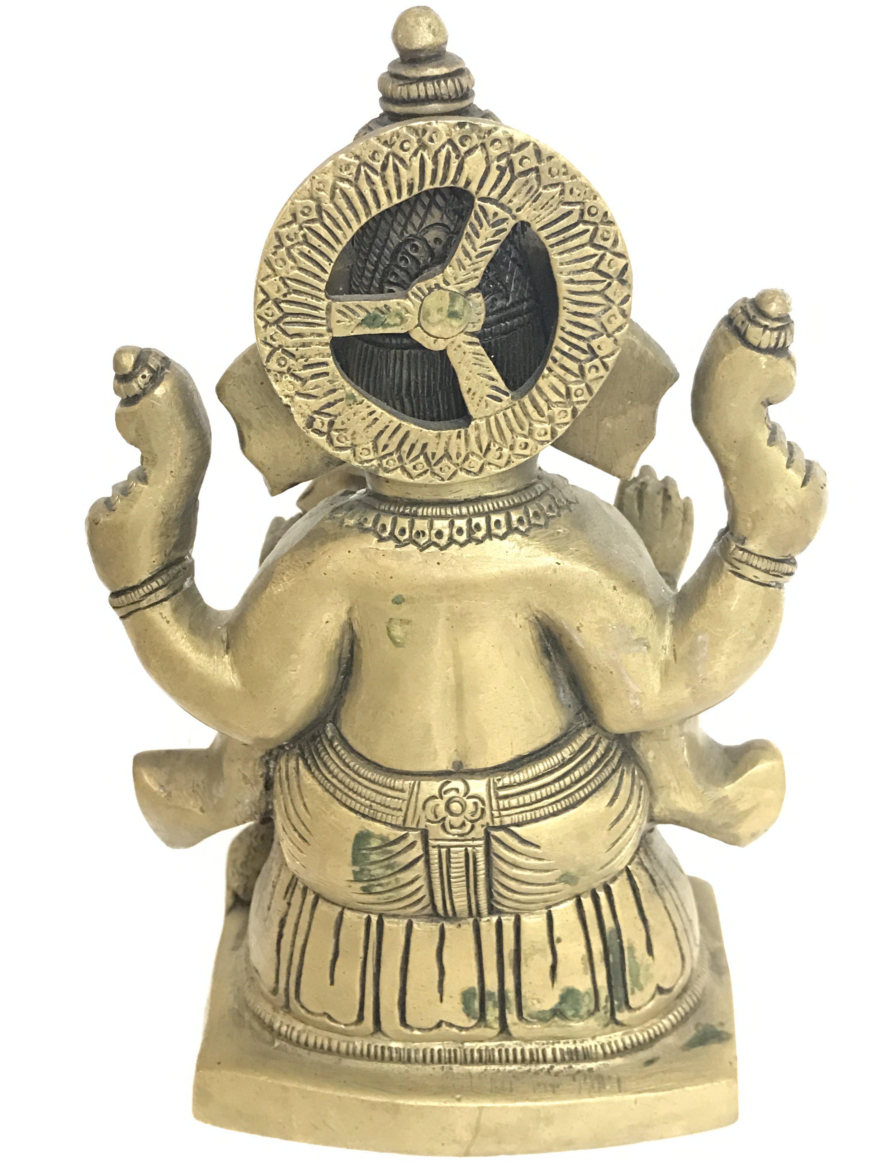 A brass Indian figure of Ganash, approx 19cm tall. - Image 2 of 2