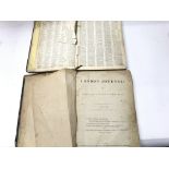 Two Victorian journals in need of restoration.