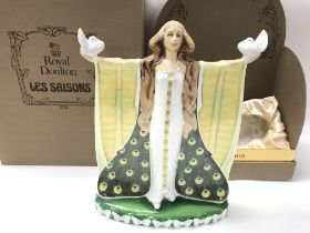 A Royal Doulton Les Saisons figurine with box. 30c