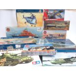 A Collection of Boxed Model Kits Including Tamiya.