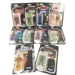 A Collection of 10 Carded Morden Star Wars Figures