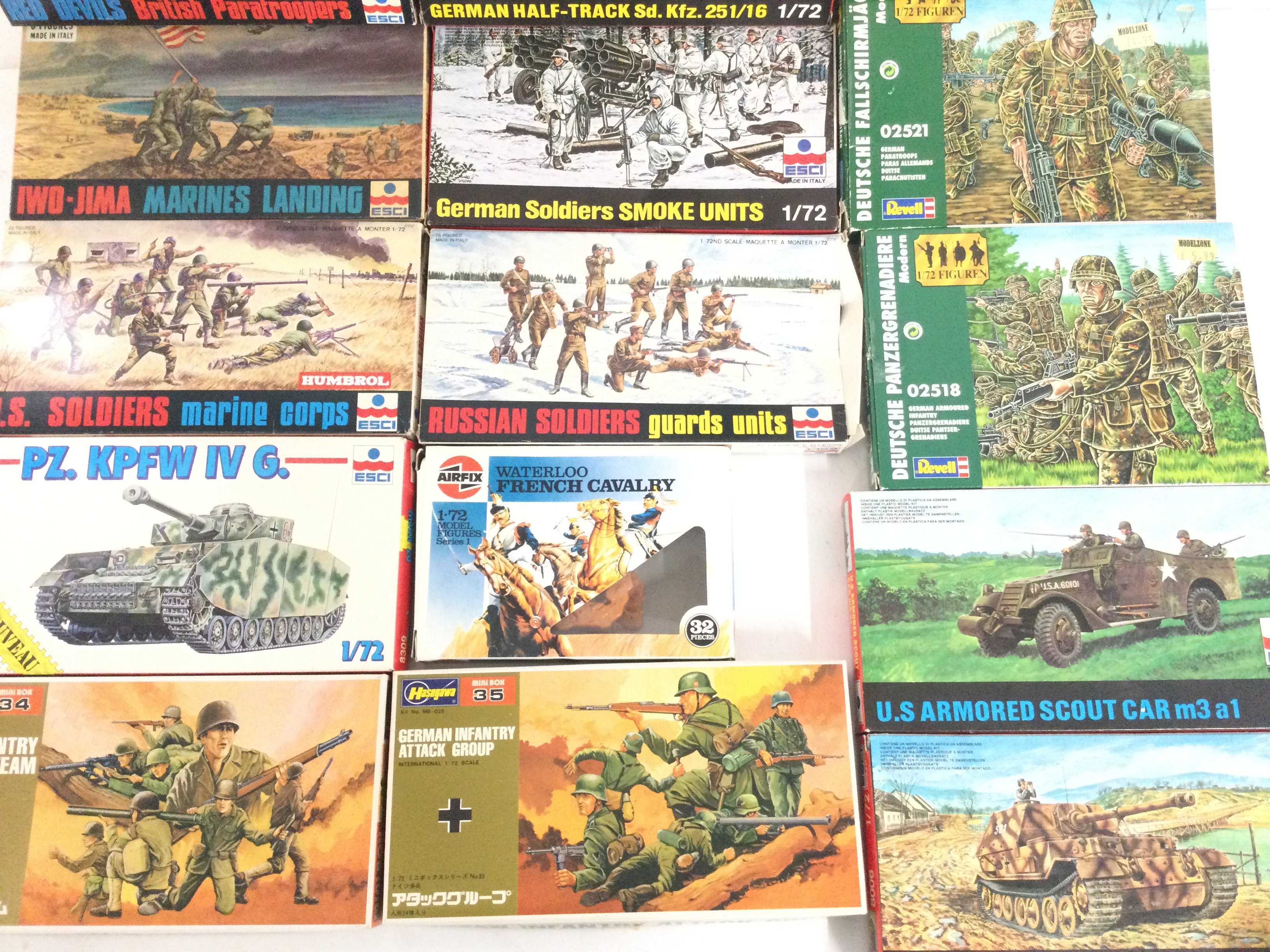 A Collection of Various Military Model Kits Inc Haswegawa. ESO. Esci and Revell. - Image 3 of 4