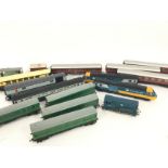 A Collection of 00 Gauge Locomotives and Coaches.