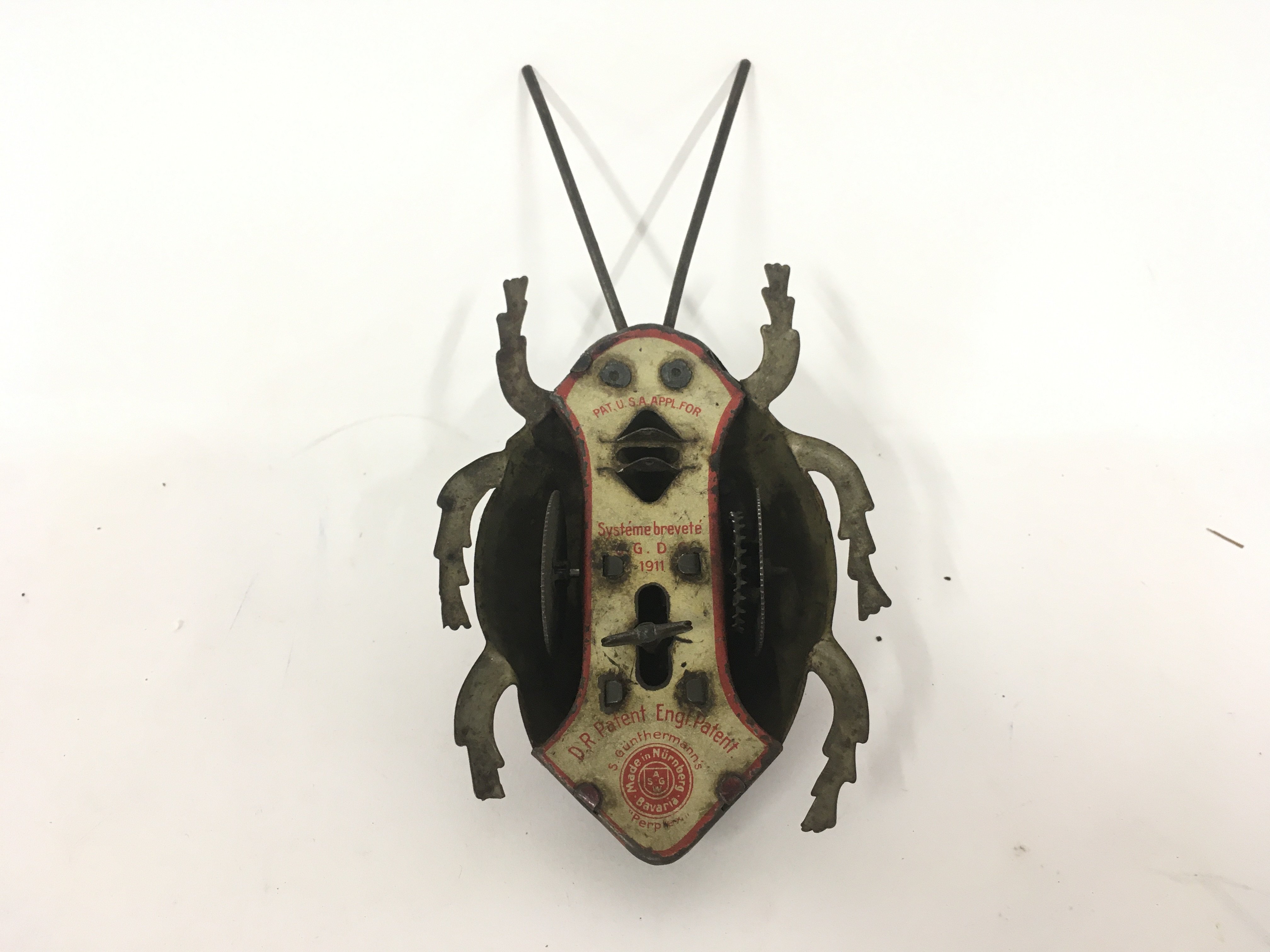 S. Guntherman 1911 Perplex windup Tin Ladybug . Made in Nurnberg Bavaria. Seen working - Image 3 of 3