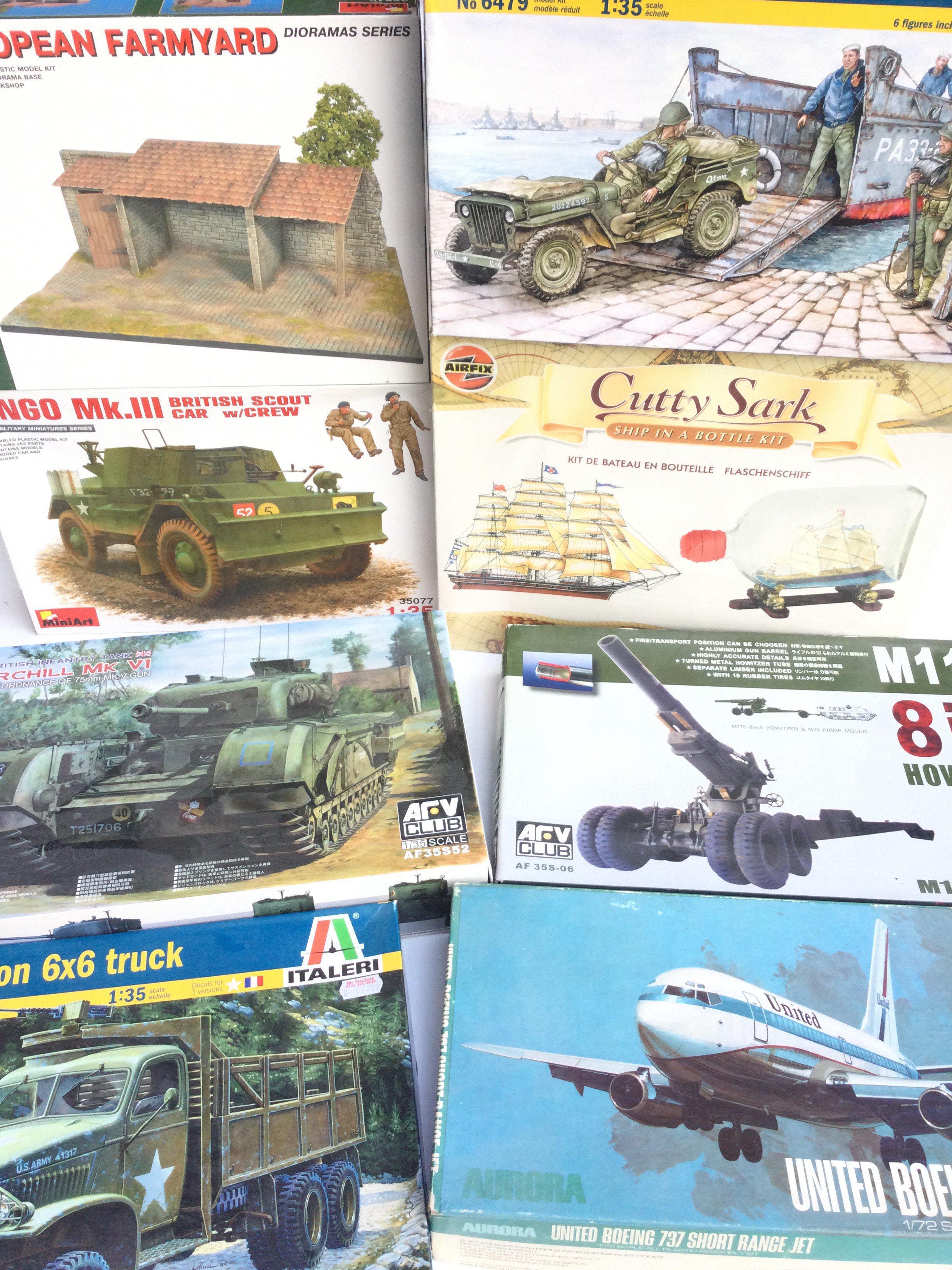 A Collection of Boxed Model Kits Including a Seale