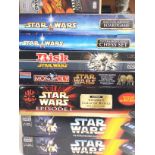 A collection of Star Wars Board Games including a
