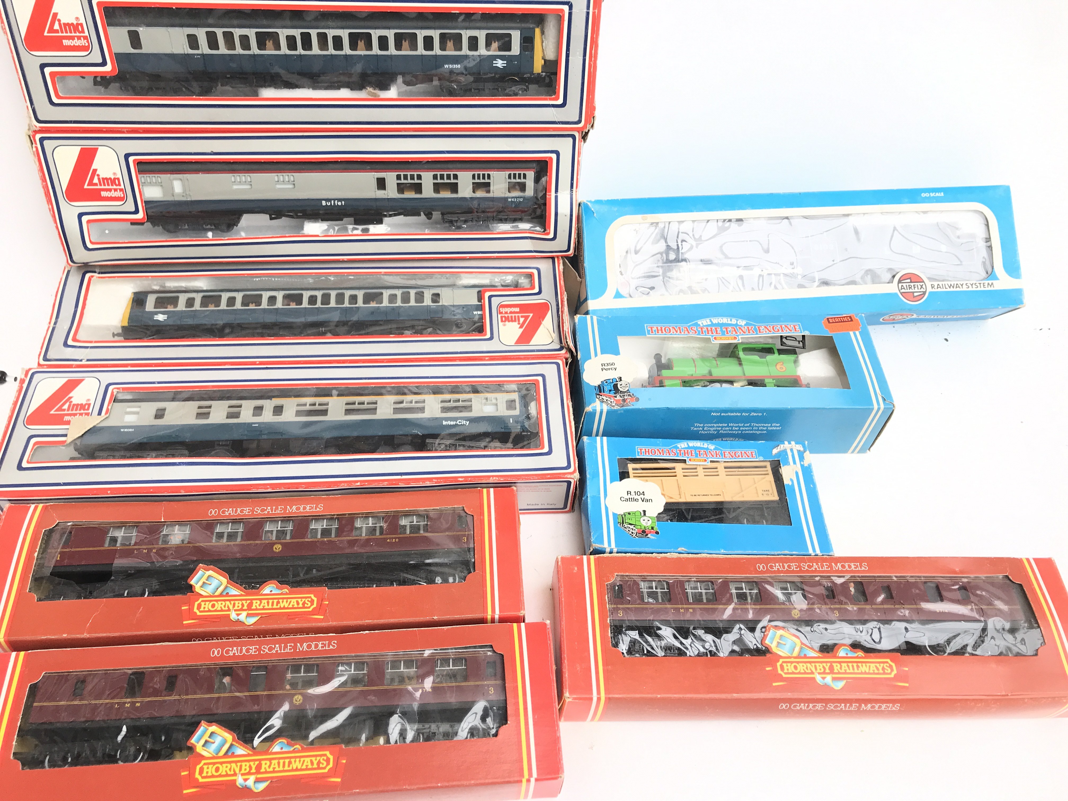 A Collection of 00 Gauge Boxed Locomotives and Coa