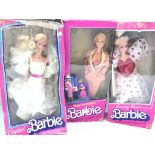 3 Boxed Barbies. A Crystal Barbie. A Day And Night