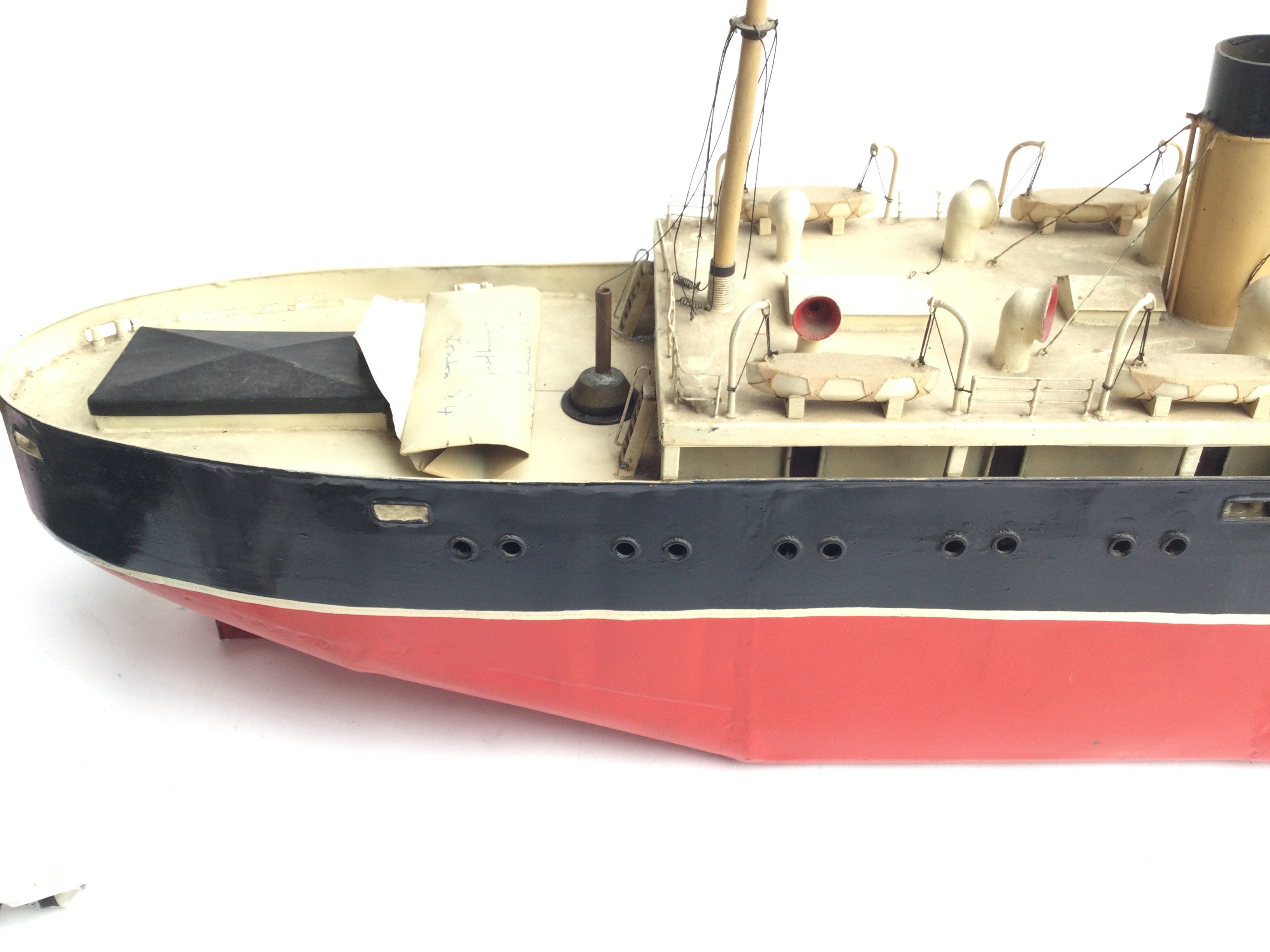 A Scratch Built Metal Steam Boat Approx length 98 - Image 3 of 4