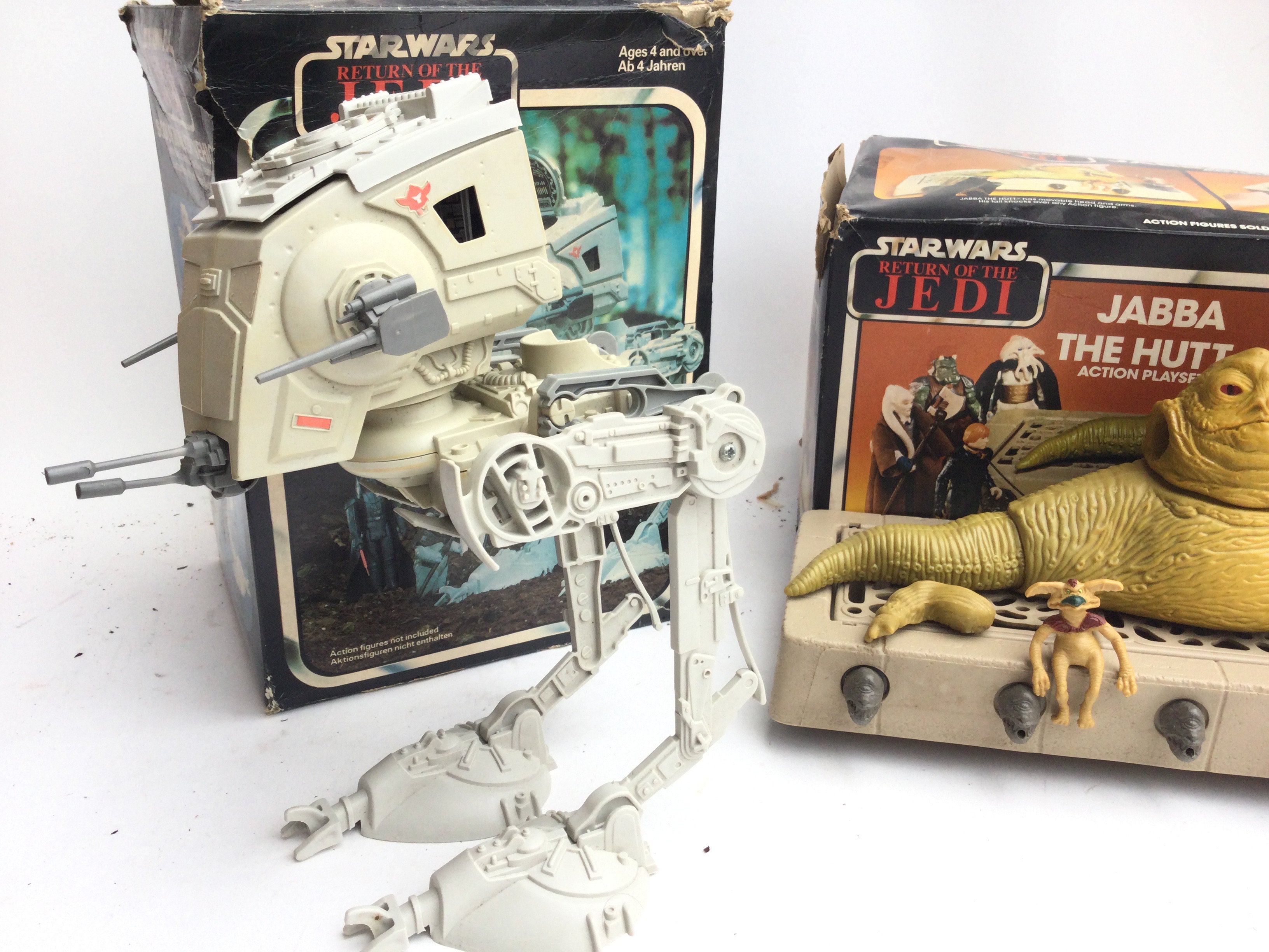 A Boxed Vintage Star Wars At-St and a Jaba The Hut - Image 3 of 4