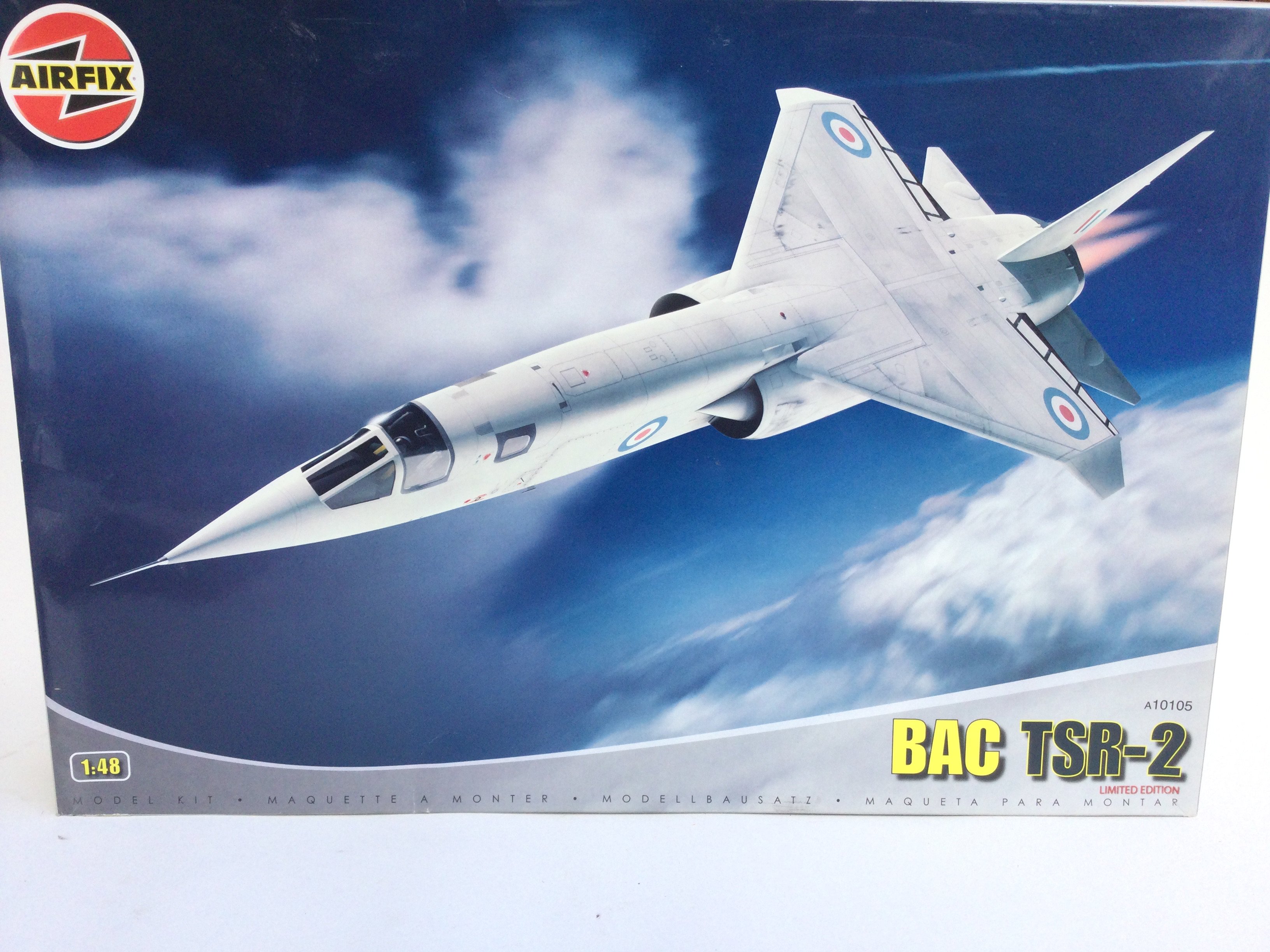 A Boxed Airfix BAC TSR-2 Model Kit. 1:48 Scale. No