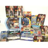 A Collection of Various Carded And Boxed Figures including Robocop. Star Wars. Micro Machines etc.