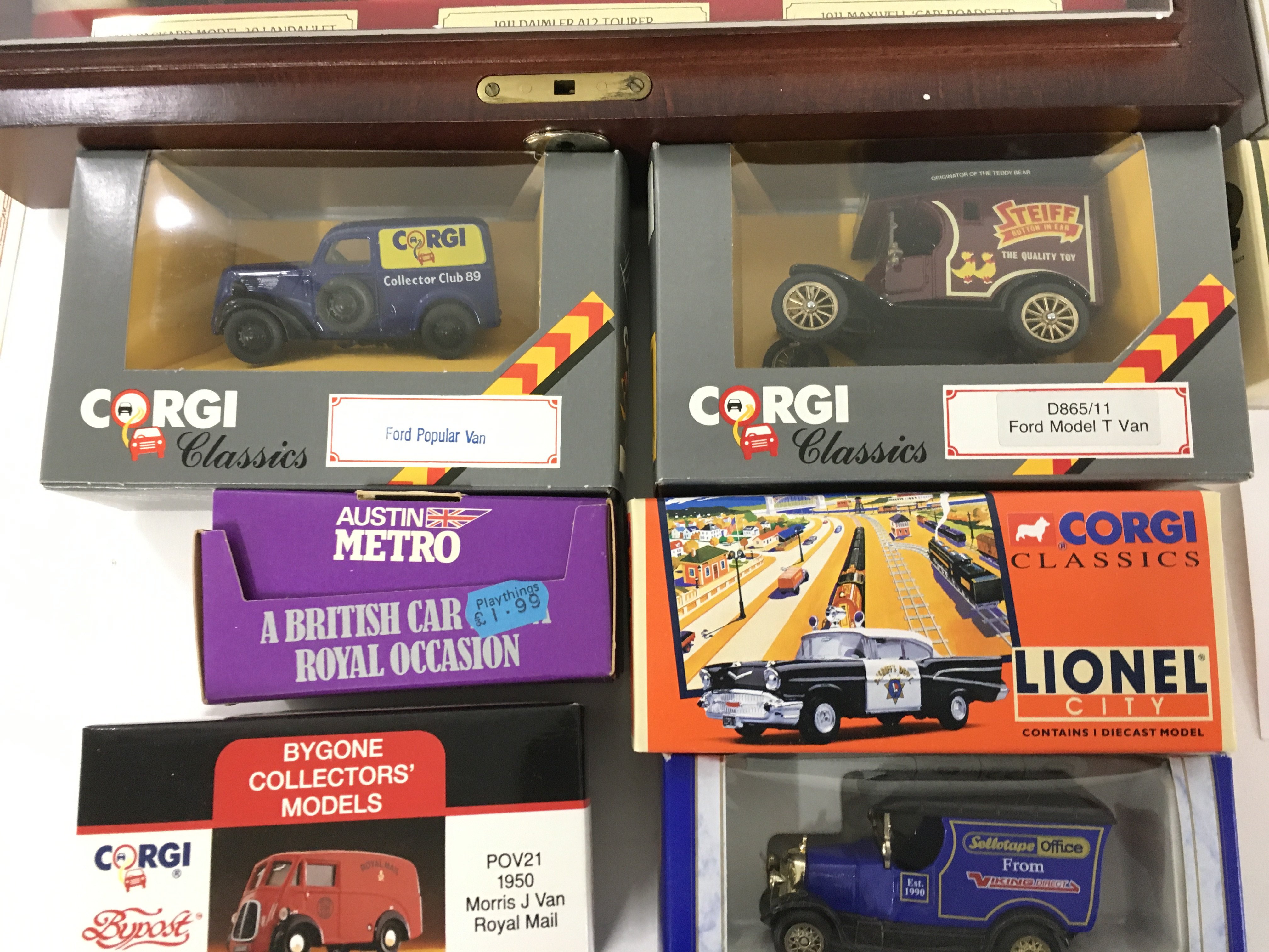 A collection of 10 unopened boxed vehicles by Corgi ..Lledo and others. Also contains a wooden - Image 3 of 5