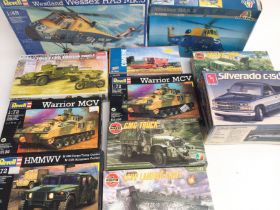 A Collection of Various Model Kits including Airfi