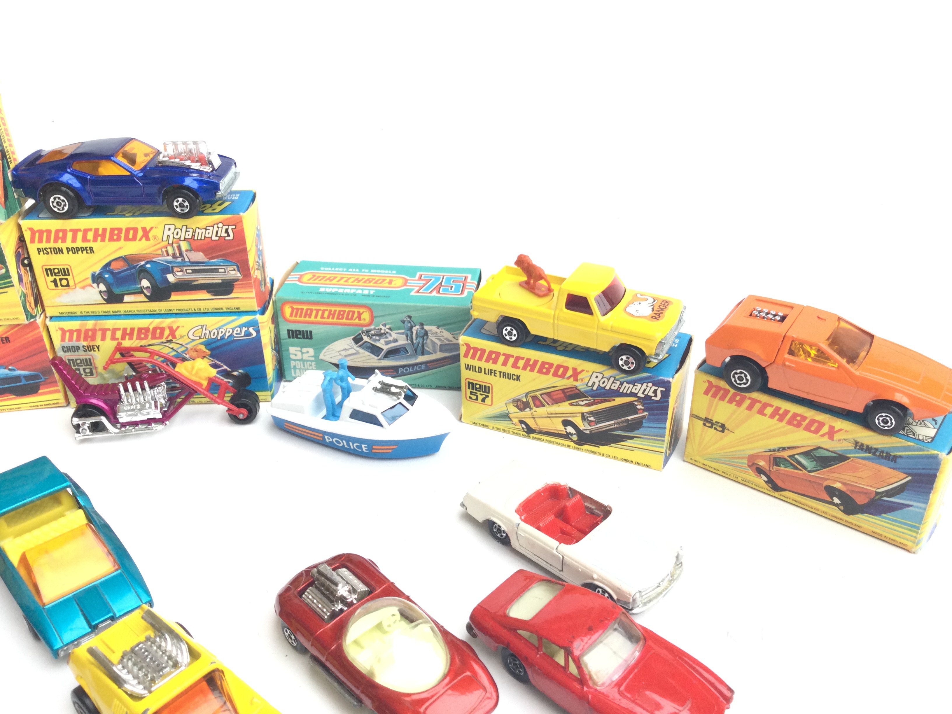 A Collection of Match Box Cars and Boxes. 5 Cars A - Image 2 of 3