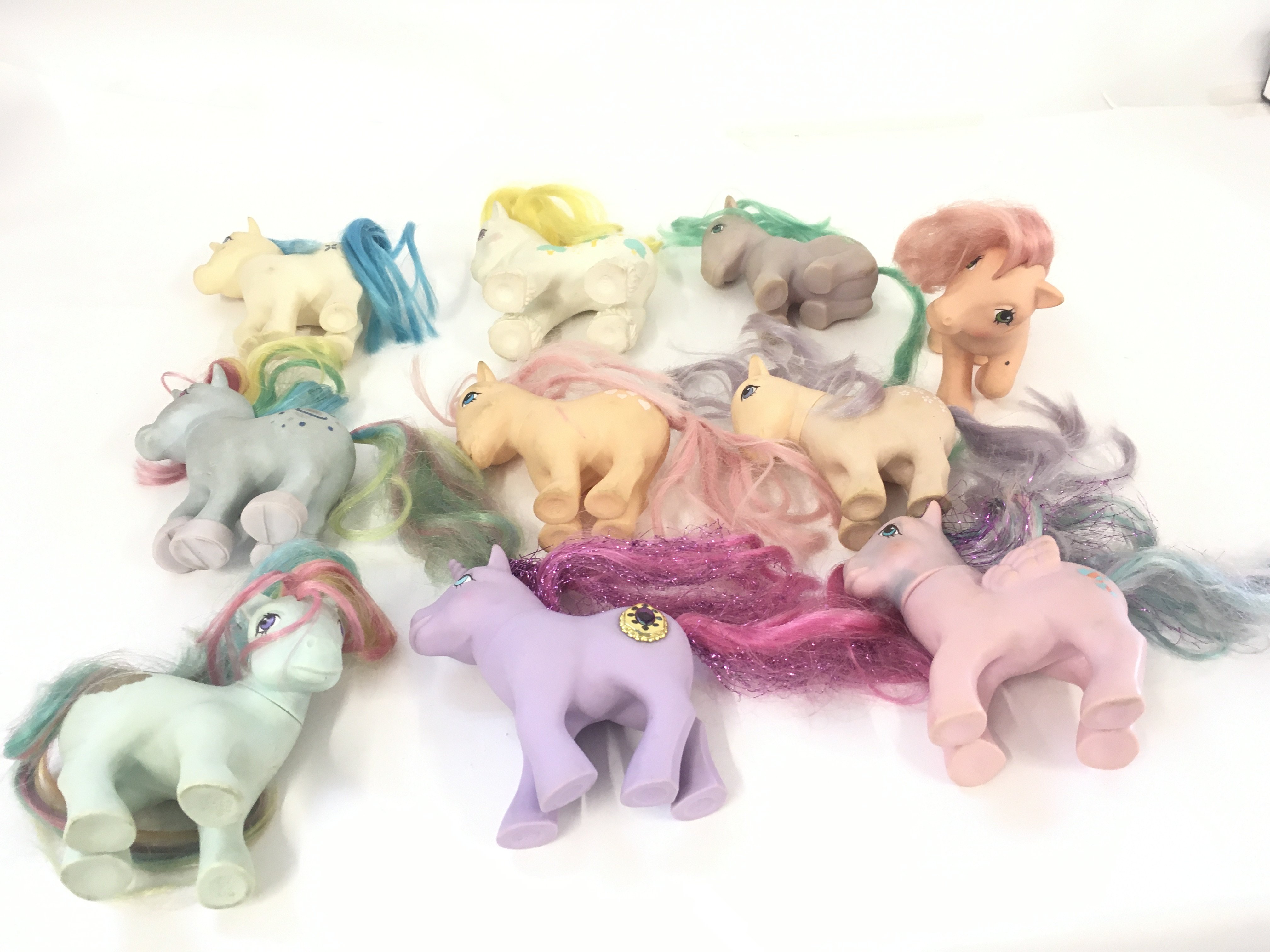 A collection of 10 Hasbro MY LITTLE PONY from the