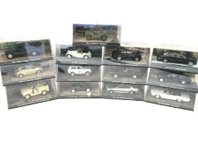 A Collection of James Bond Cars from the james Bon