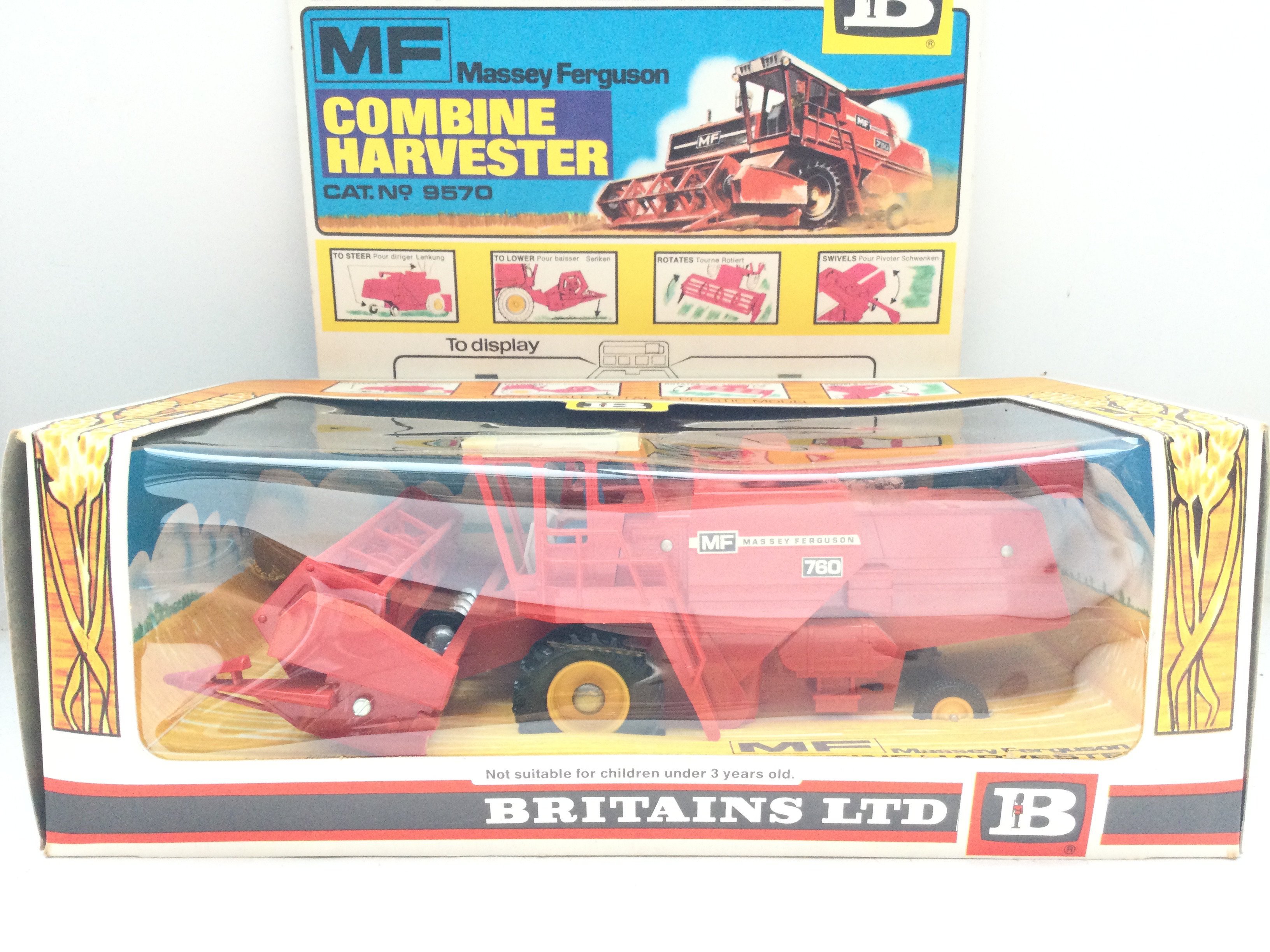 A Boxed Britains Massey Ferguson Combine Harvester