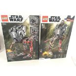 Two unopened boxed Lego sets themed Star Wars. AT.