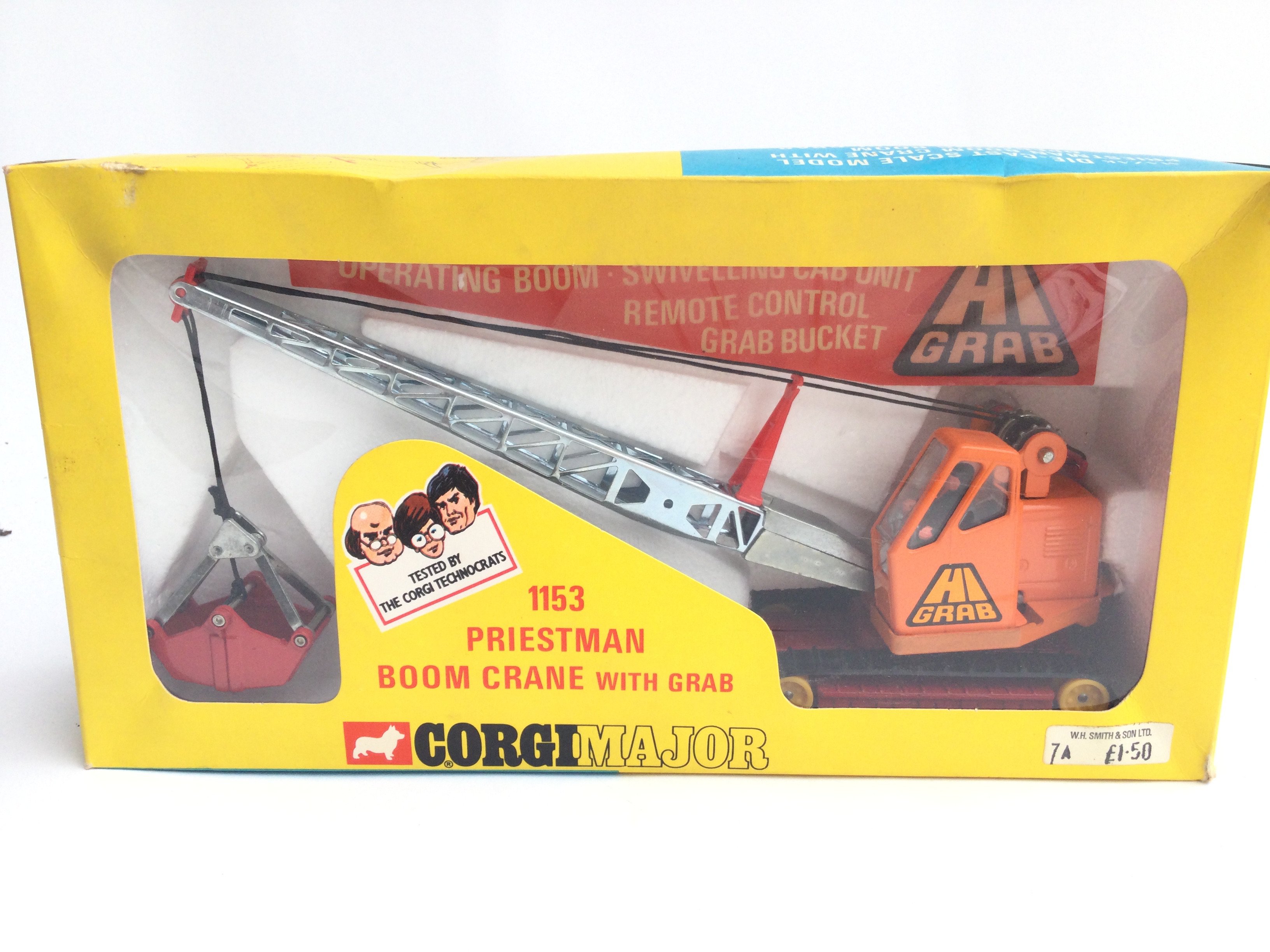 A Boxed Corgi Major Priestman Boom Crane With Grab