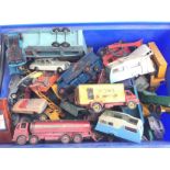 A Box Containing a Collection of Playworn Diecast