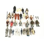 A Collection of Playworn Vintage Star Wars Figures