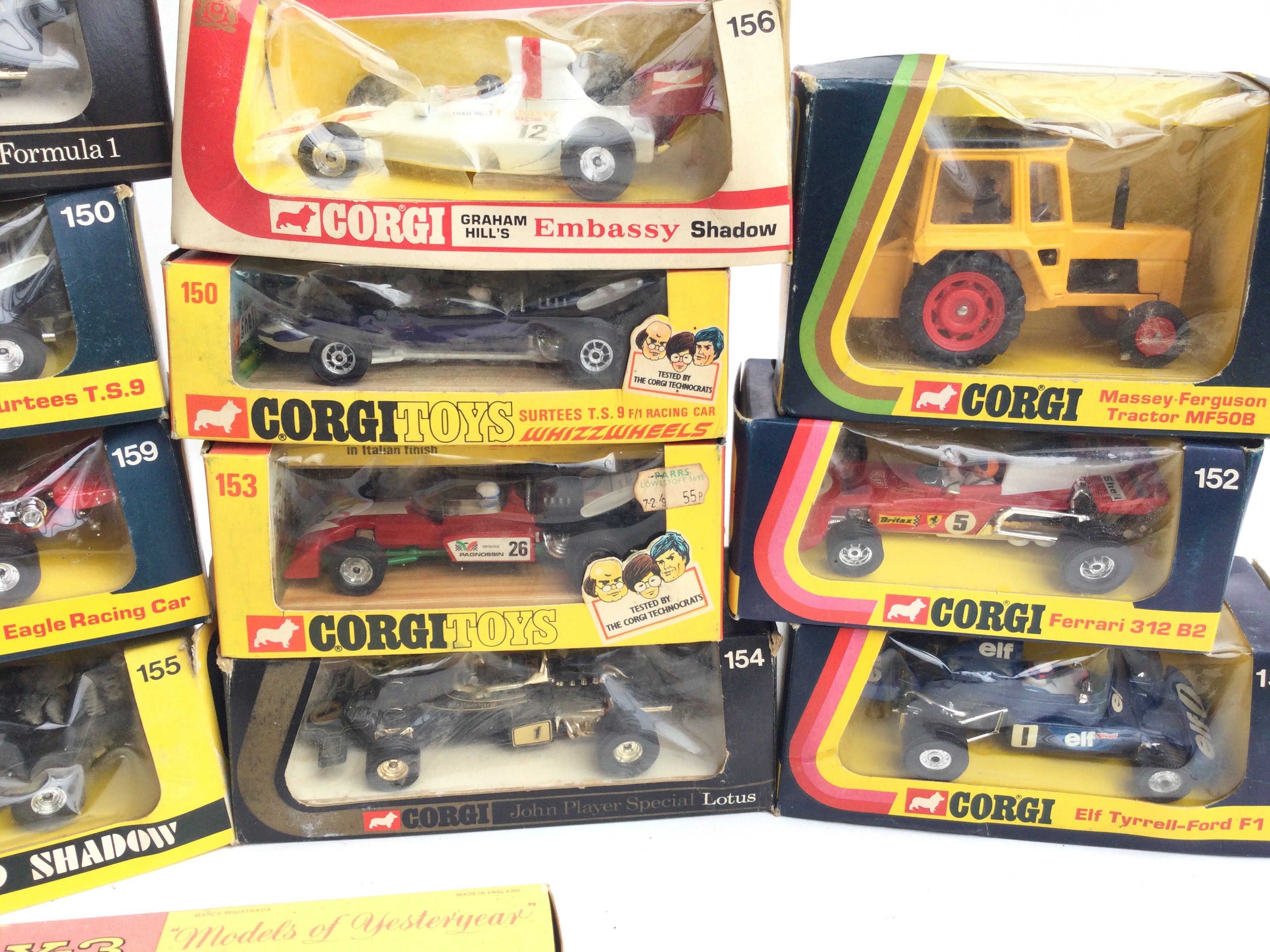 A Collection of Boxed Corgi F1 Racing Cars. A Mass - Image 3 of 4