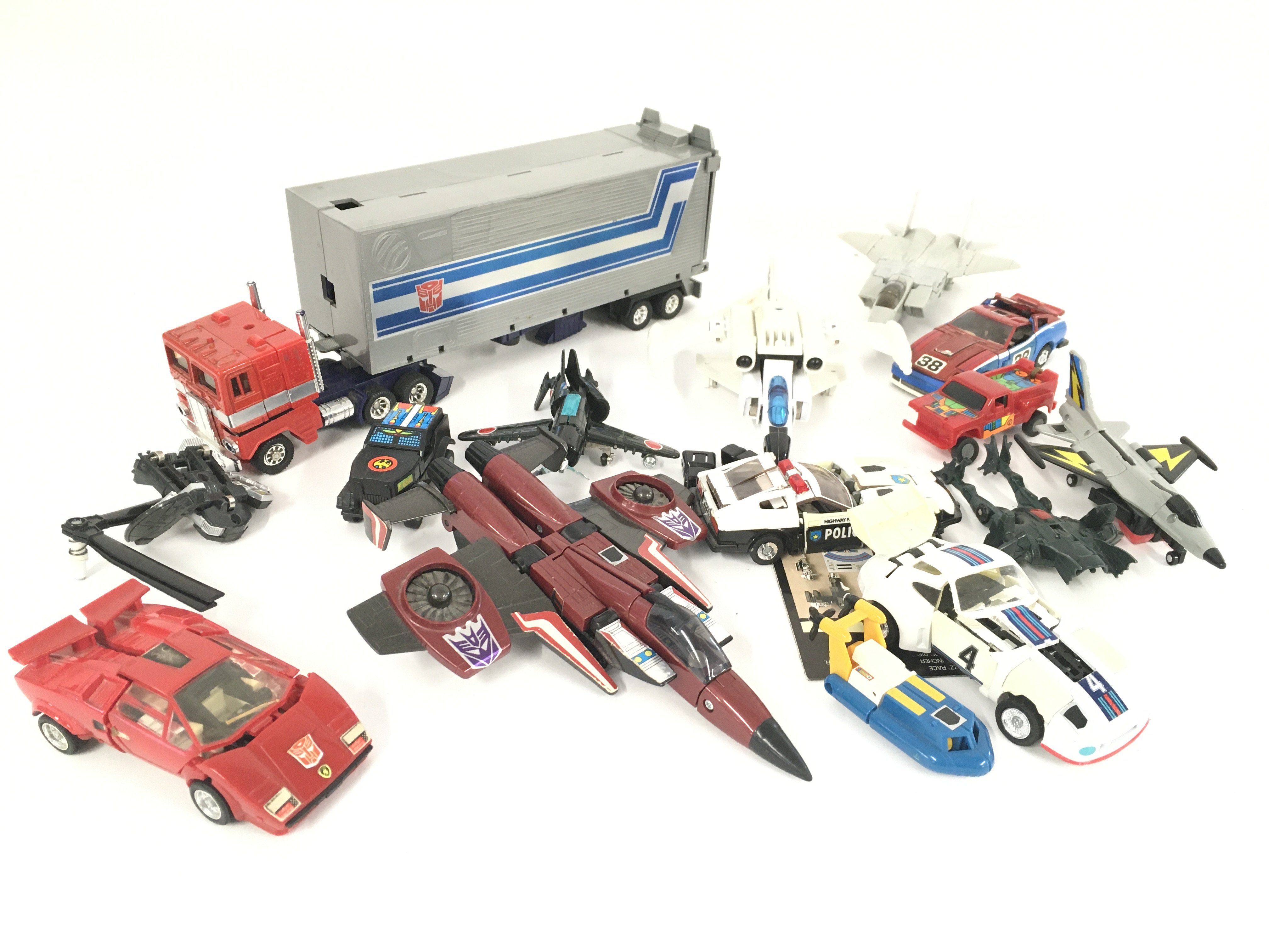 A Collection of Loose Playworn Transformers.