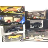 A Collection of Boxed 1:18 Scale Diecast including American Mussle. Burgos. Solido. Maisto Etc.