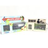 A Boxed Corgi Dads Army Thornycroft Van and a Aven