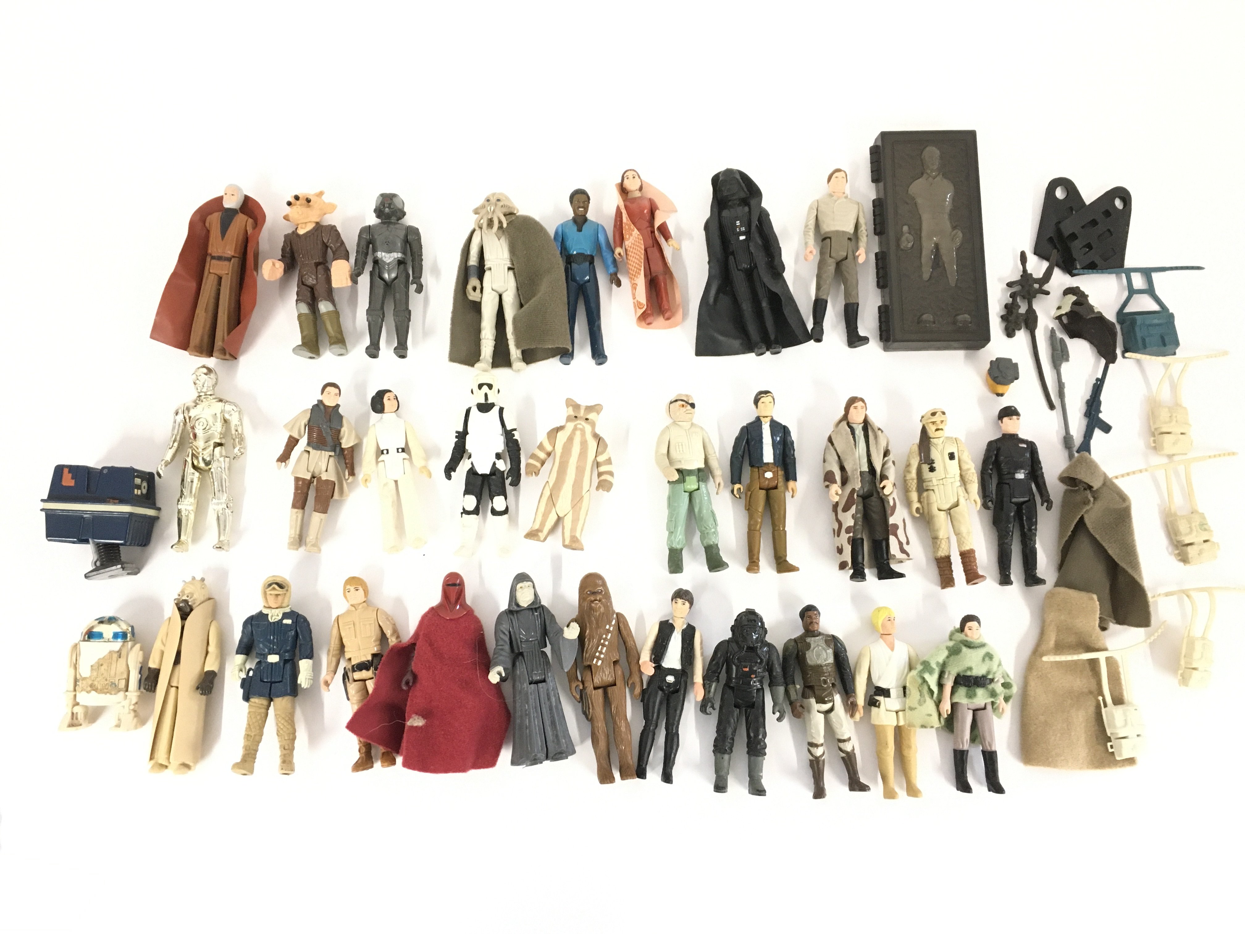 A Collection of Vintage Star wars Figures. Includi