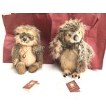 2 X Charlie Bears. With Tags and Bags. Quill-I-Am