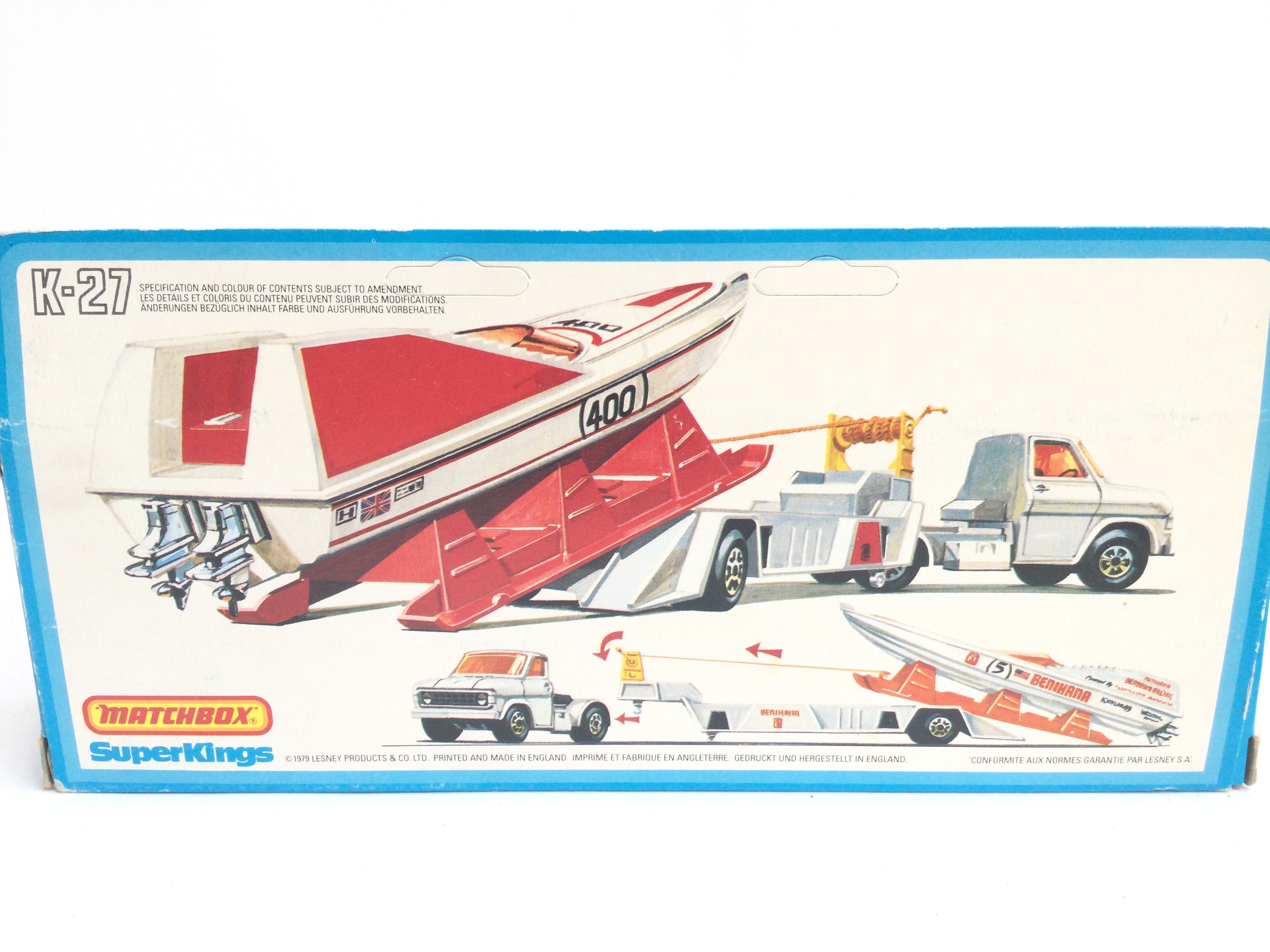 A Boxed Matchbox Power Boat and Transporter. # K-2 - Image 2 of 2