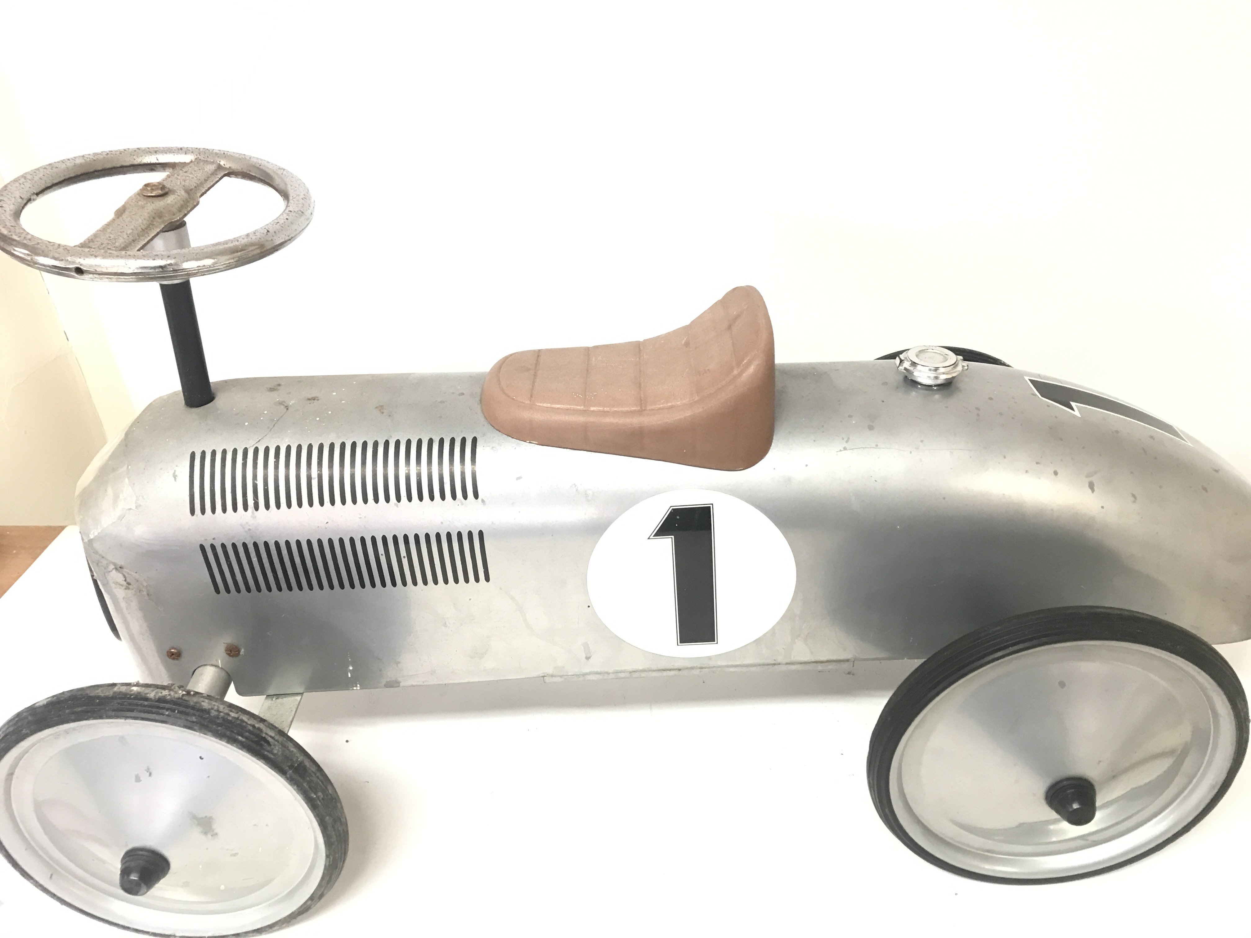 A Child's Metal Toy Pedal Car approx length 76 cm in height and 41cm in height. - Image 2 of 2