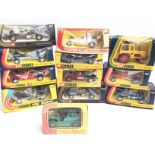 A Collection of Boxed Corgi F1 Racing Cars. A Mass