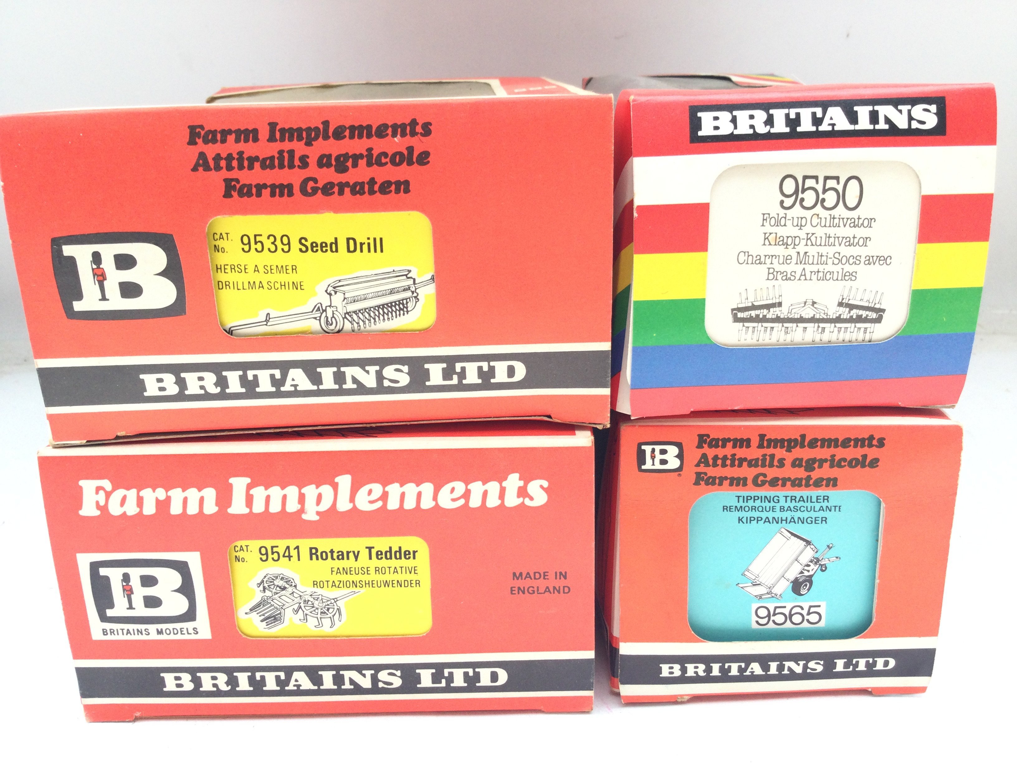 4 Boxed Britains Farming Implements. A Seed Drill - Image 2 of 2