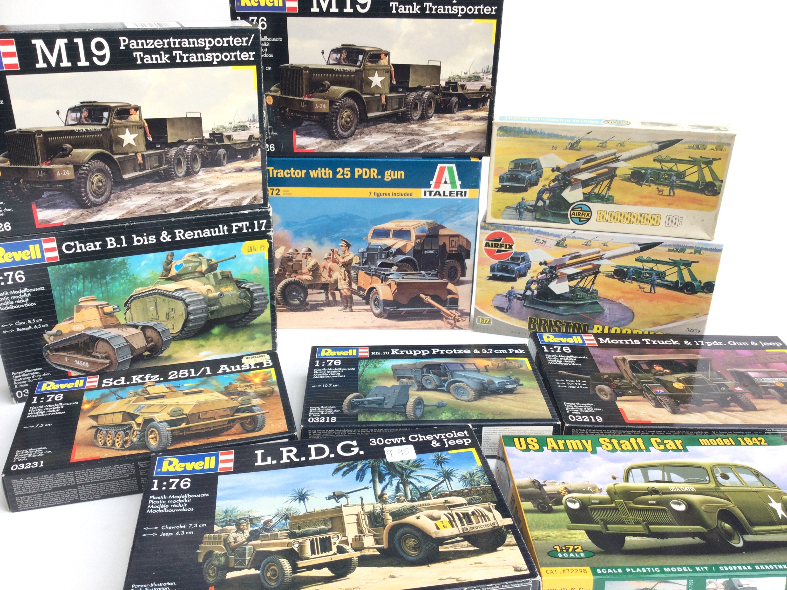 A Collection of Various Model Kits By Revell. Airf