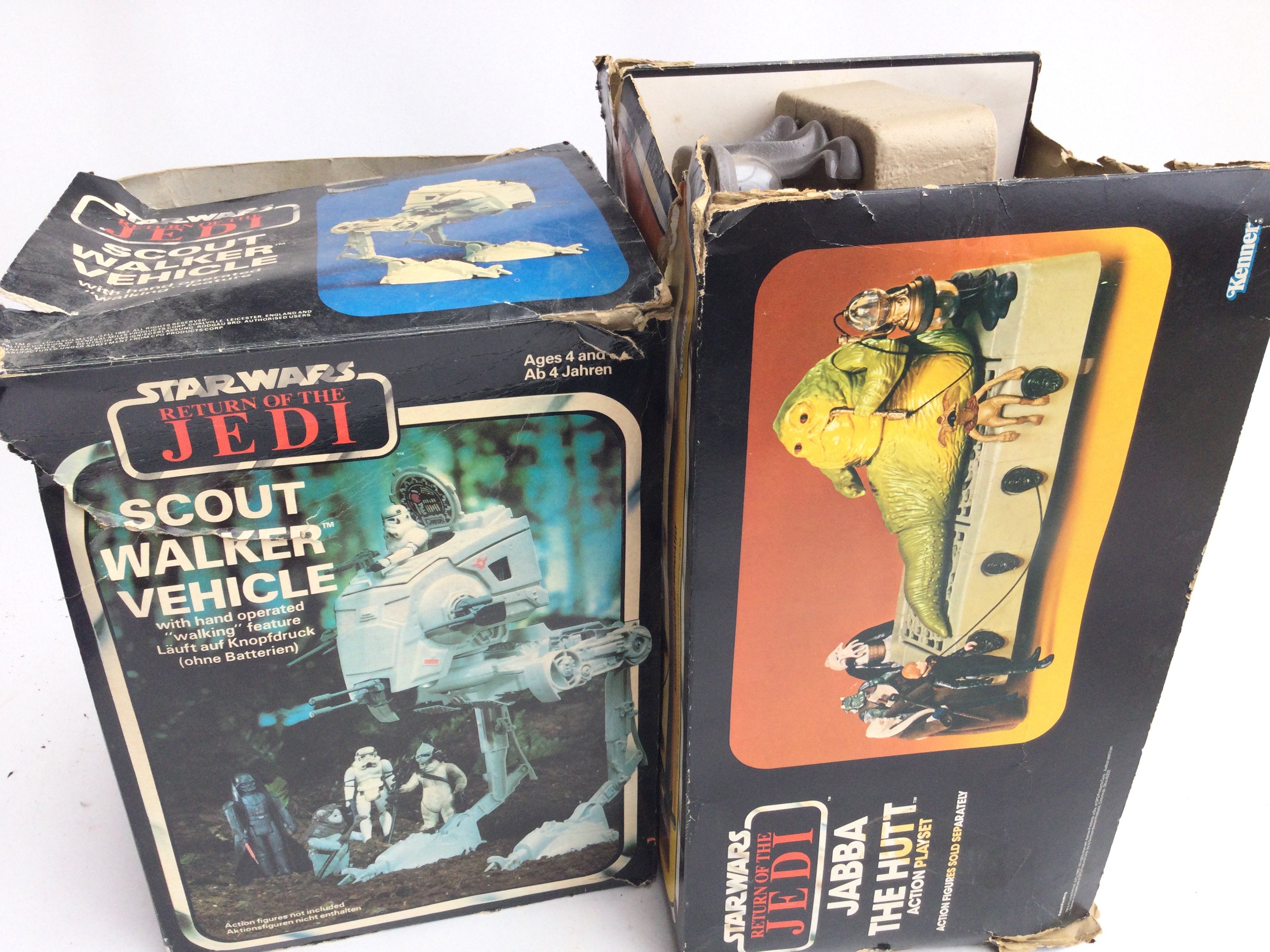 A Boxed Vintage Star Wars At-St and a Jaba The Hut - Image 4 of 4