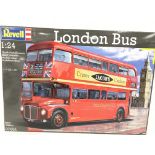 A Boxed Revell London Bus Model Kit #07651. 1.24 S