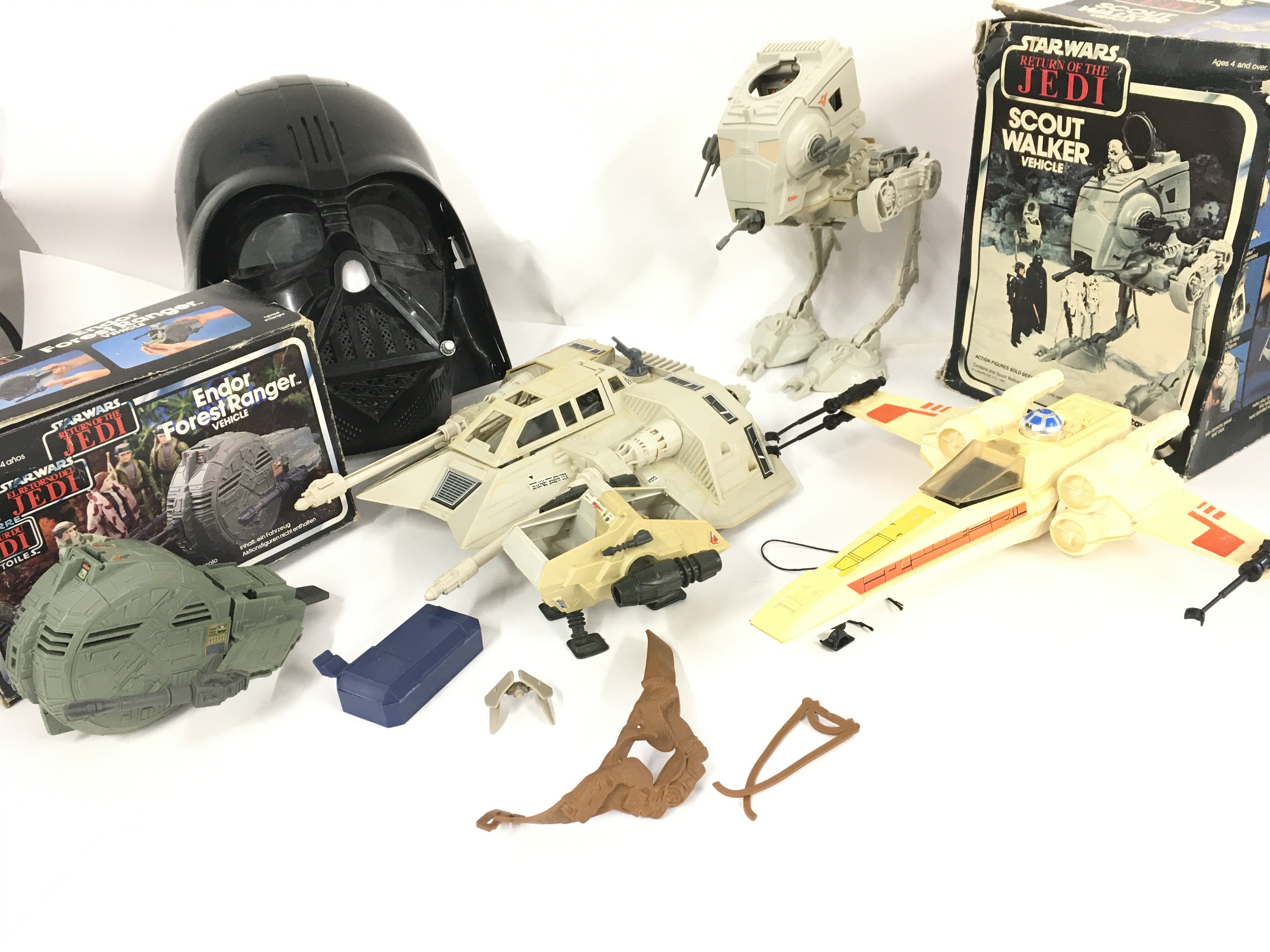 A Box Containing Vintage Star Wars Ships etc. Part